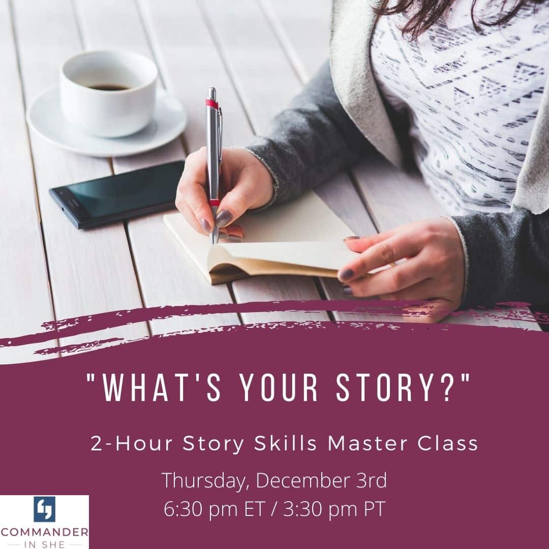 12 3 workshop what's your story? Career storytelling master class